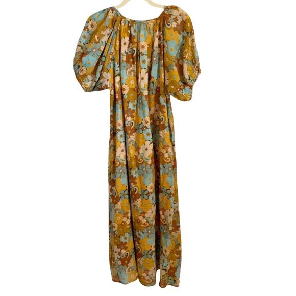 Anthropologie Sundry Retro Floral Maxi Dress Small NWT - Picture 4 of 8